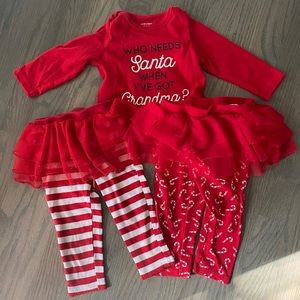 12 month baby girl Christmas outfit